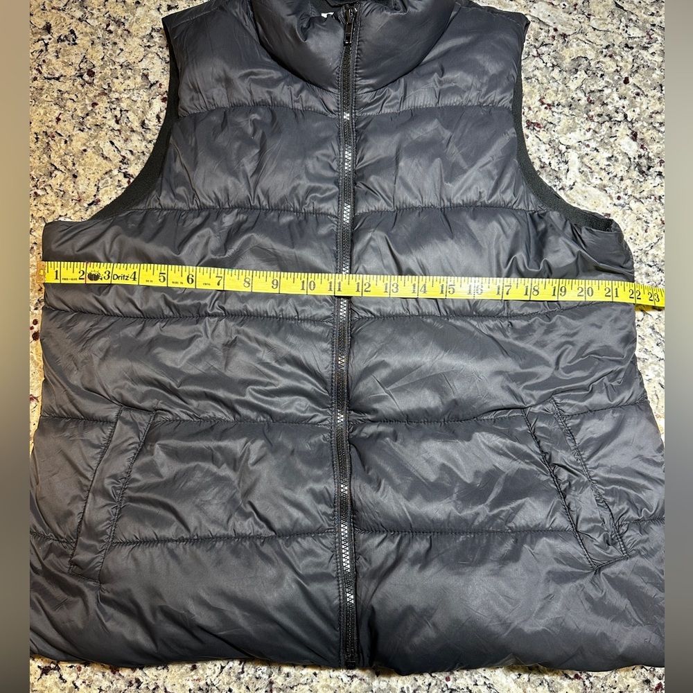 Old‎ Navy Black Quilted Puffer Vest Full Zip Women’s Size Large L - Picture 2 of 6